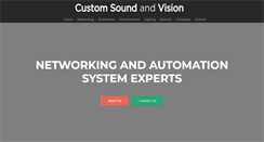 Desktop Screenshot of customsoundandvision.ca